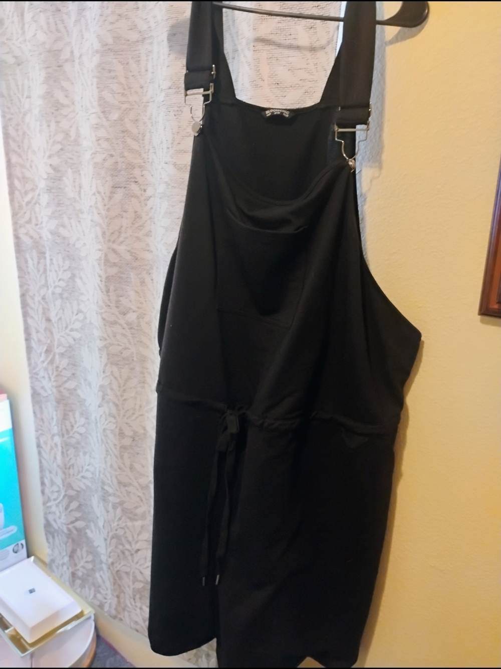 Black Knit Overalls